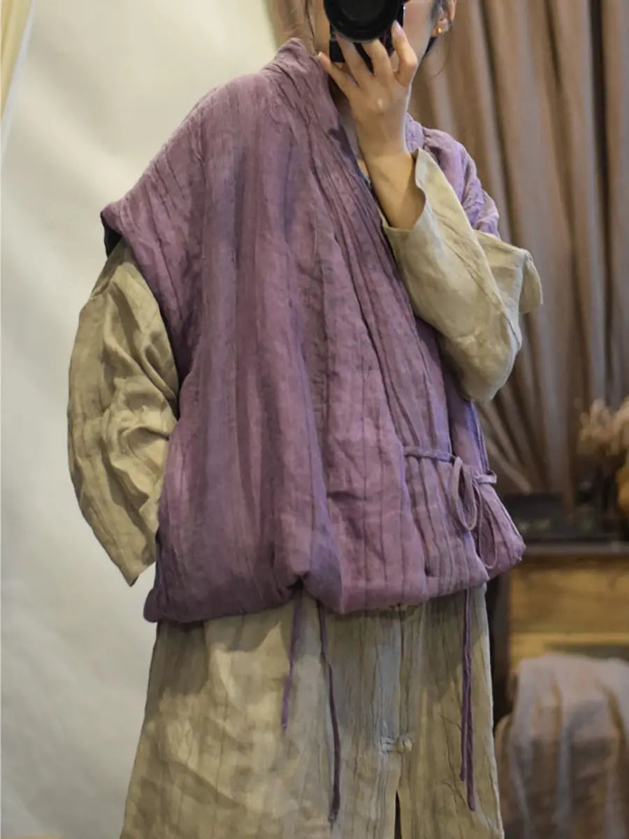 Linen Vest Coat
