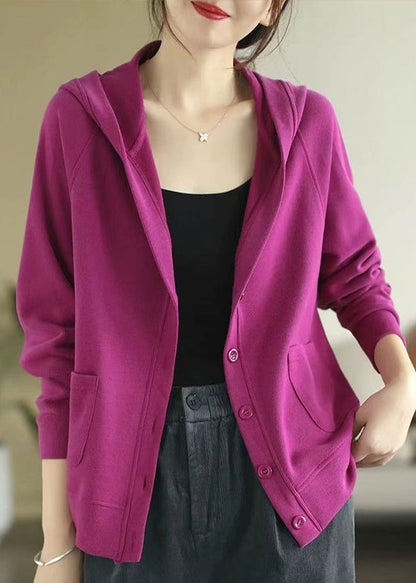 Rose Hooded Cotton Coats Spring Tj018