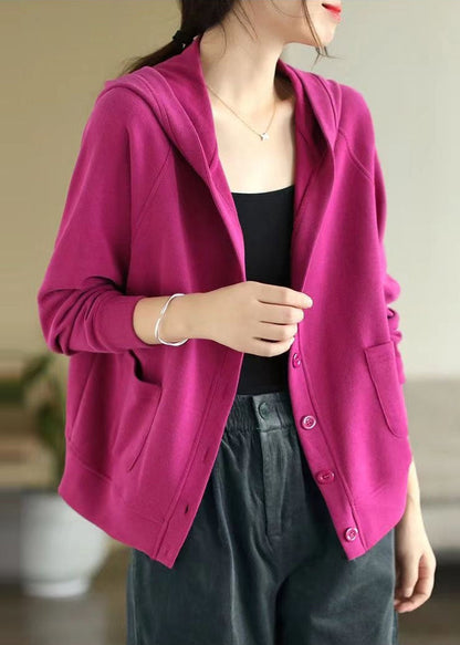 Rose Hooded Cotton Coats Spring Tj018