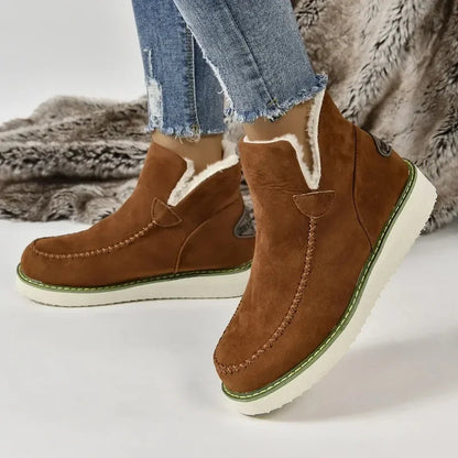 Snow Boots Winter Warm Shoes for Slip on Lady Comfort Female Ankle Boot Footwear Botas De Mujer