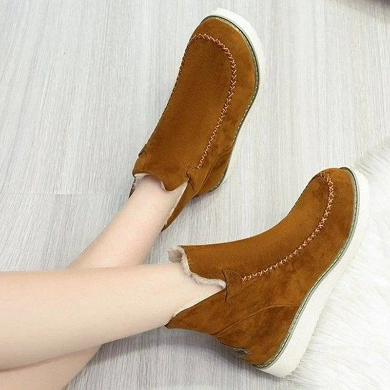 Warm Slip-on Comfort Female Ankle Non-slip Snow Boot