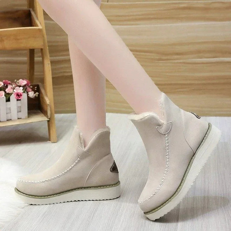 Warm Slip-on Comfort Female Ankle Non-slip Snow Boot