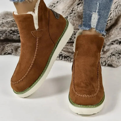 Snow Boots Winter Warm Shoes for Slip on Lady Comfort Female Ankle Boot Footwear Botas De Mujer