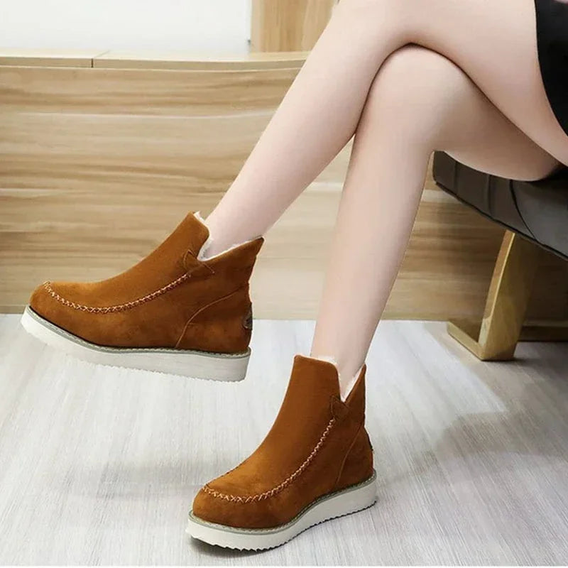Snow Boots Winter Warm Shoes for Slip on Lady Comfort Female Ankle Boot Footwear Botas De Mujer