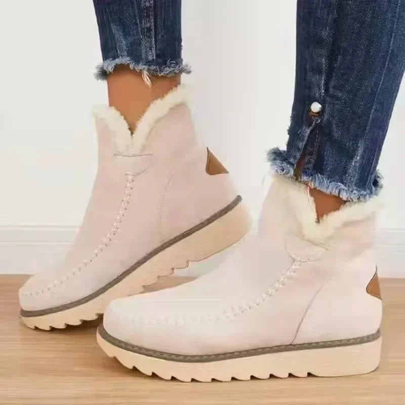 Snow Boots Winter Warm Shoes for Slip on Lady Comfort Female Ankle Boot Footwear Botas De Mujer