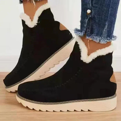Snow Boots Winter Warm Shoes for Slip on Lady Comfort Female Ankle Boot Footwear Botas De Mujer