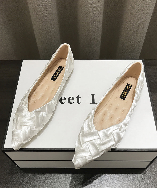 Comfy Pointed Flat Soft Apricot Toe Shoes