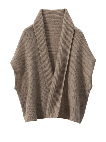 Cashmere Knitted Shawl Cardigan