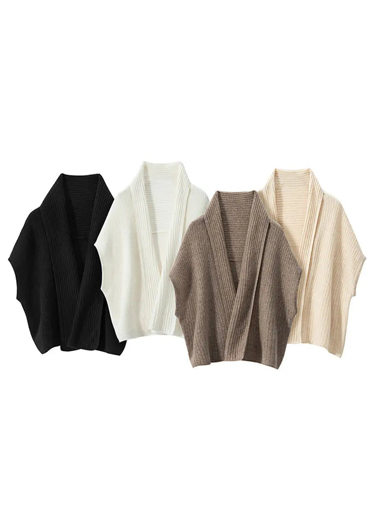 Cashmere Knitted Shawl Cardigan
