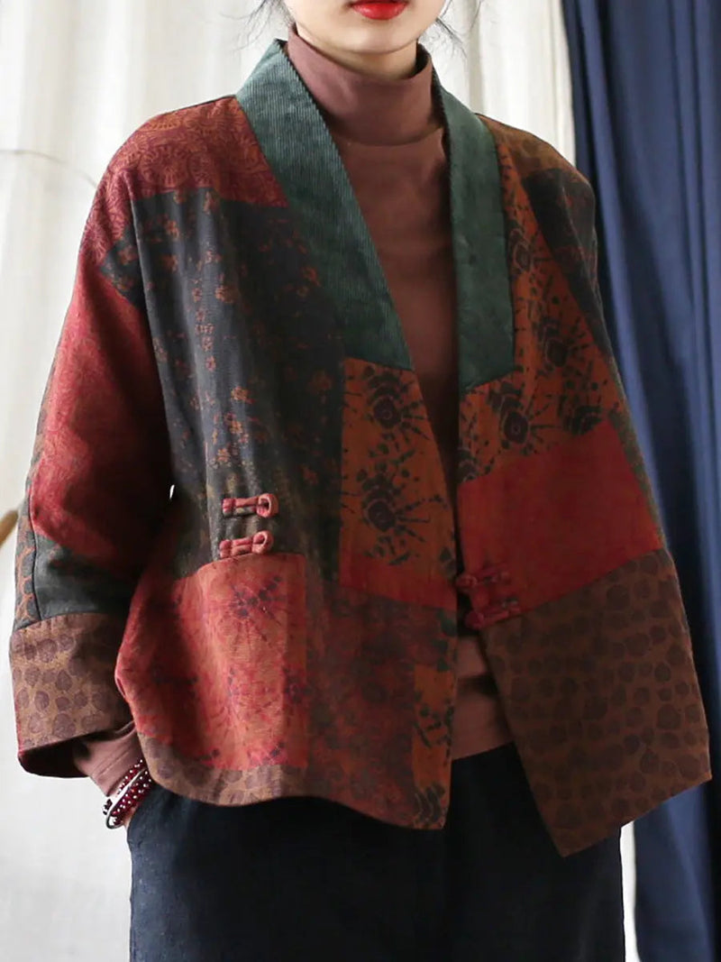 Spliced Padded Coat