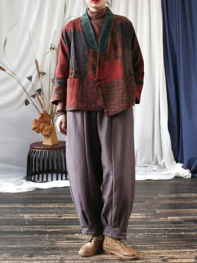 Spliced Padded Coat