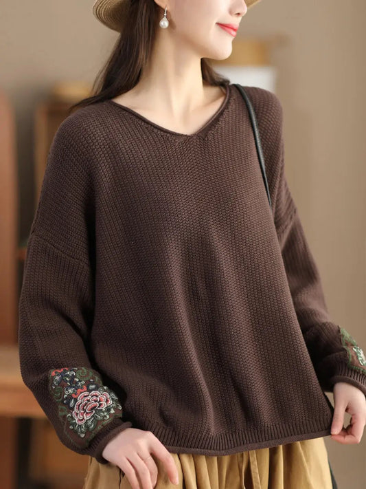 Spliced Knitted Sweater