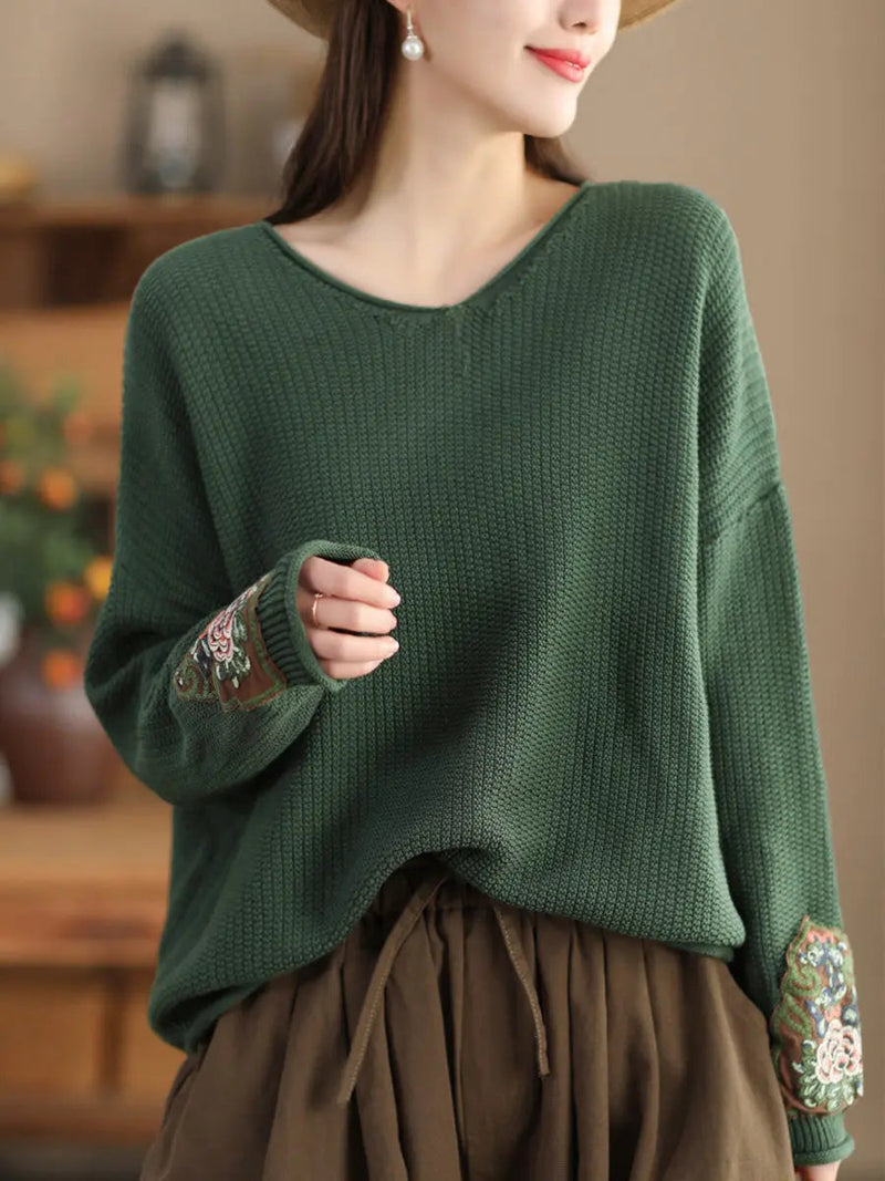 Spliced Knitted Sweater