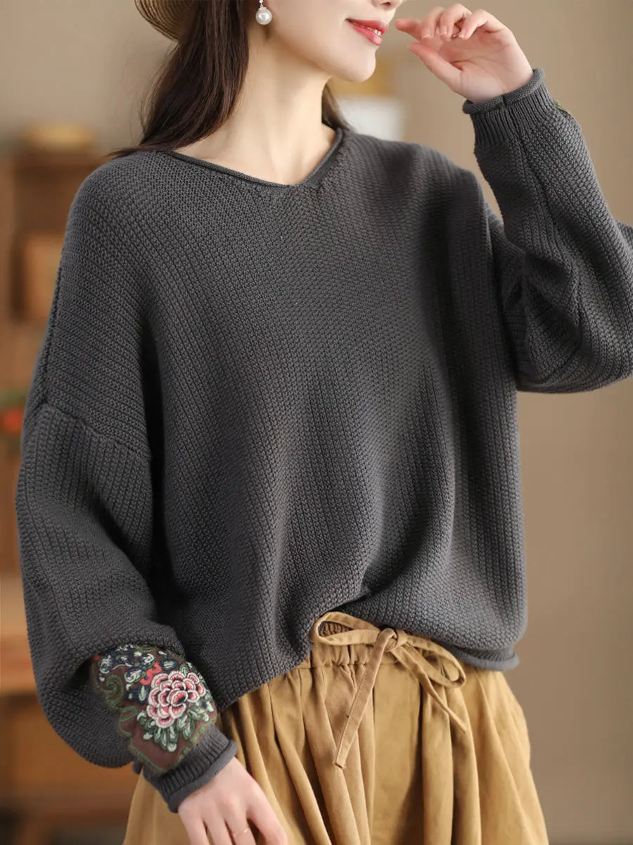 Spliced Knitted Sweater