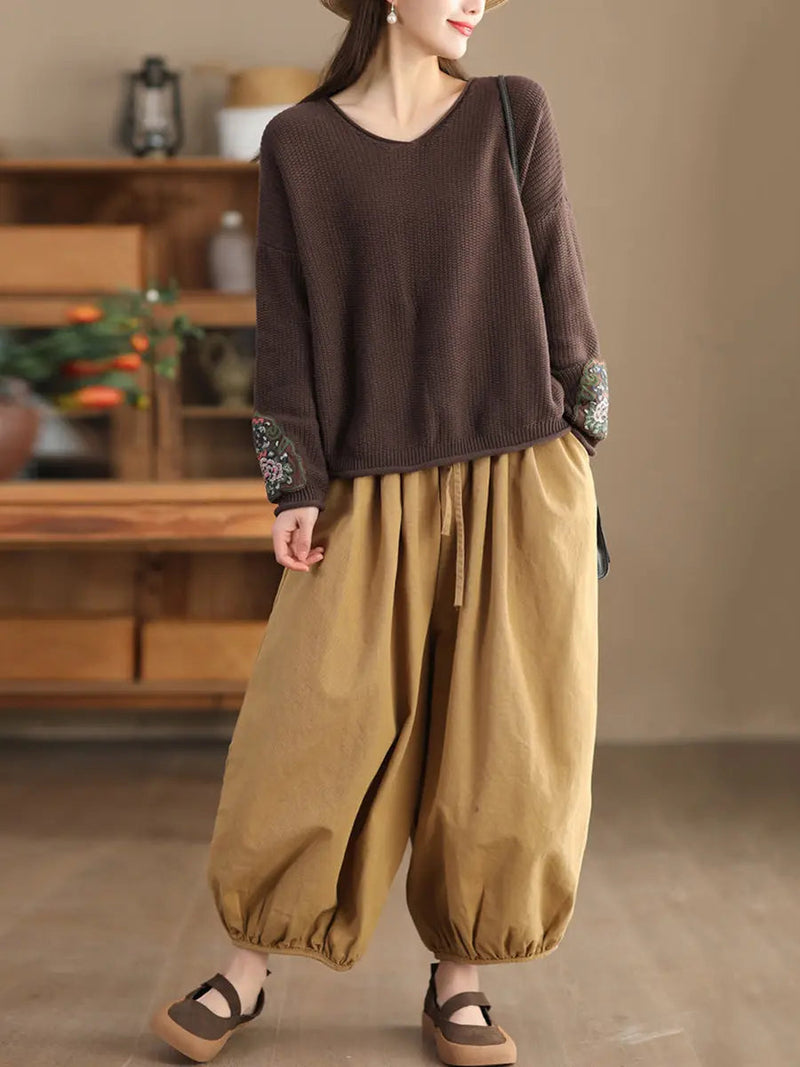 Spliced Knitted Sweater