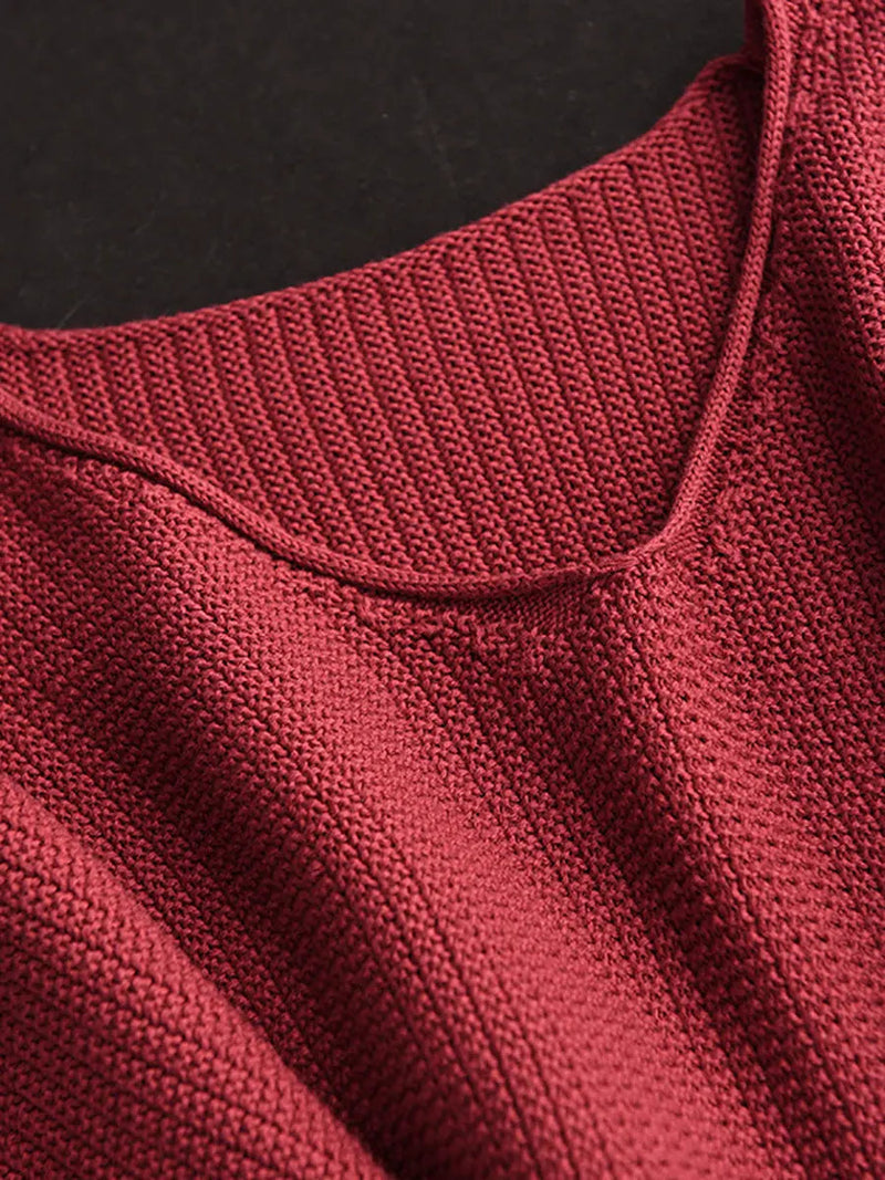 Spliced Knitted Sweater