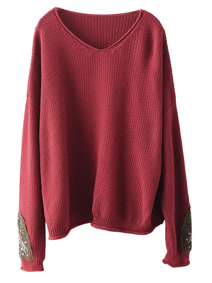Spliced Knitted Sweater