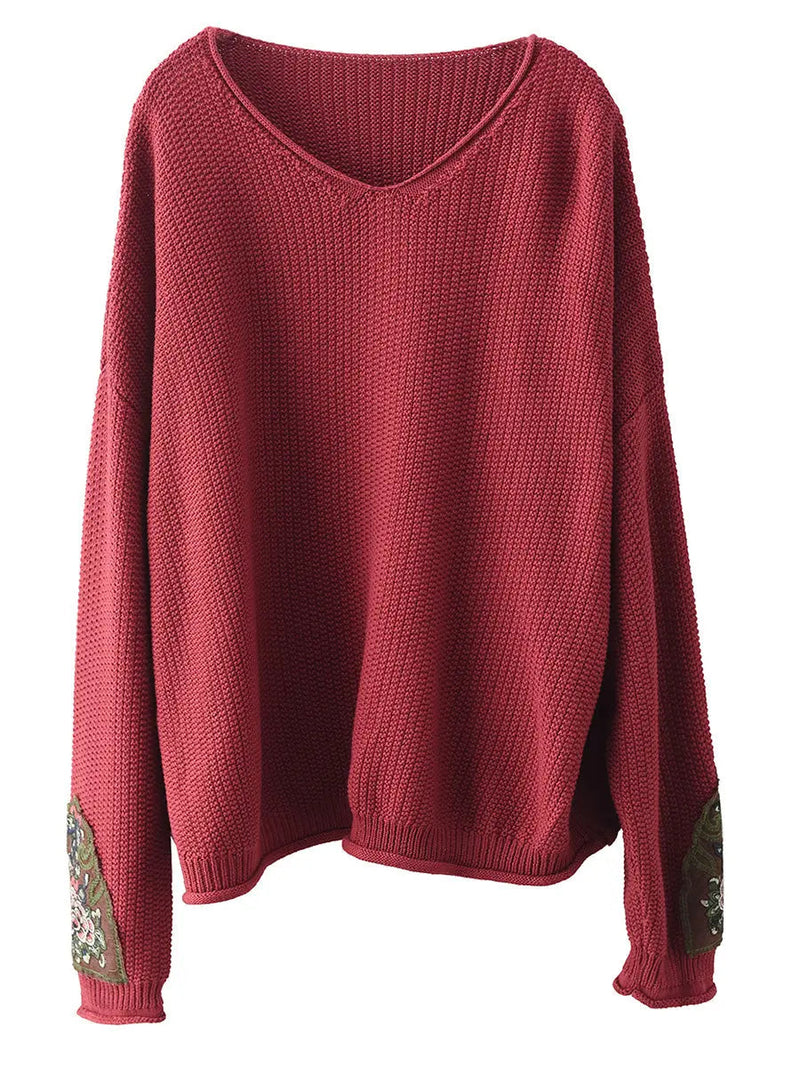 Spliced Knitted Sweater