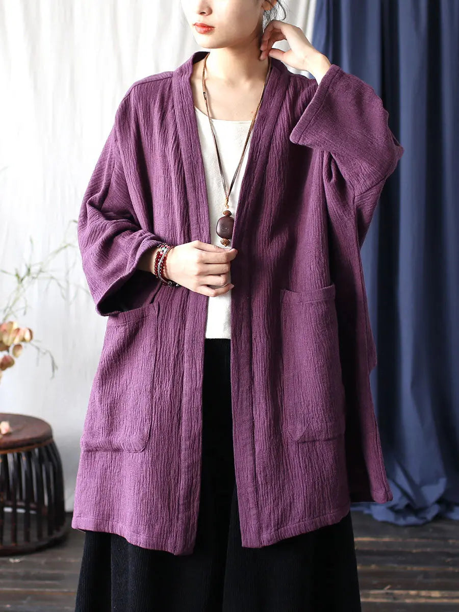V-neck Long Coat