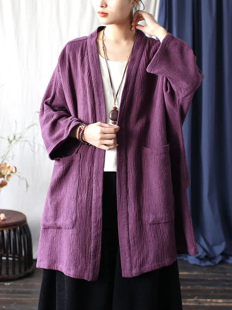 V-neck Long Coat