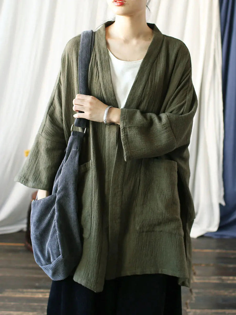V-neck Long Coat