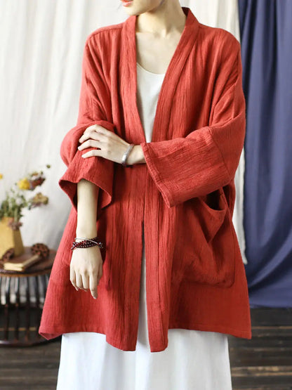 V-neck Long Coat