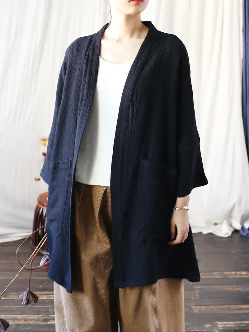 V-neck Long Coat