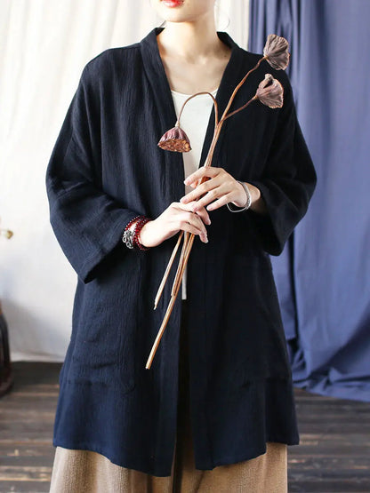 V-neck Long Coat