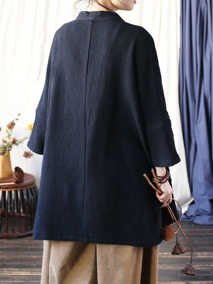 V-neck Long Coat