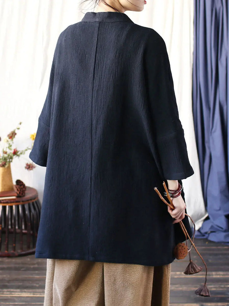 V-neck Long Coat