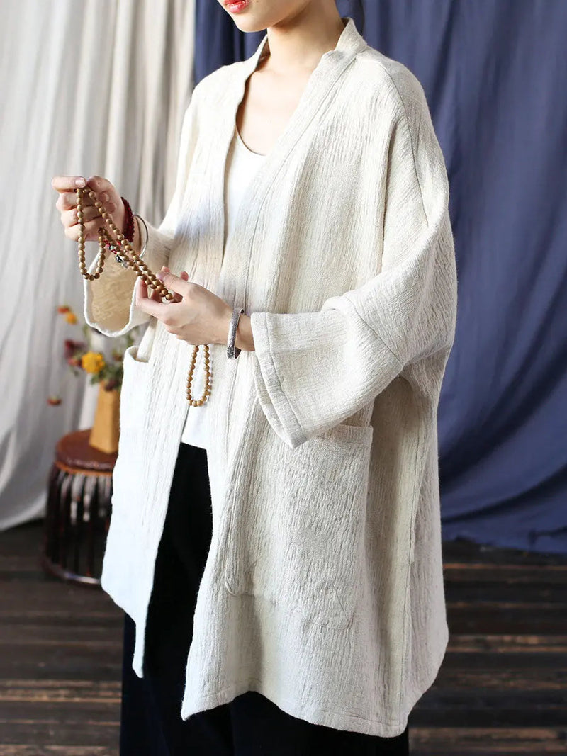 V-neck Long Coat