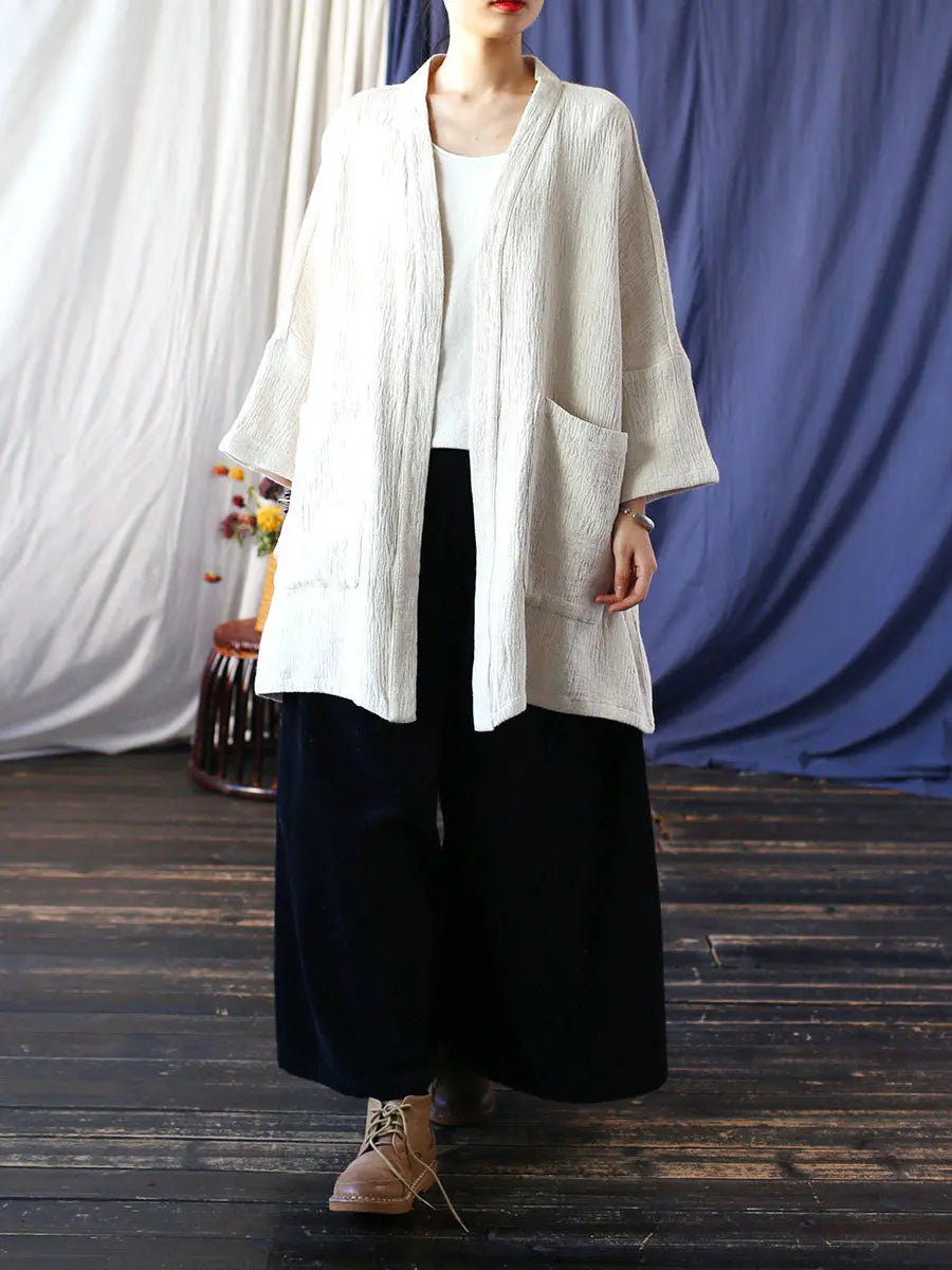 V-neck Long Coat