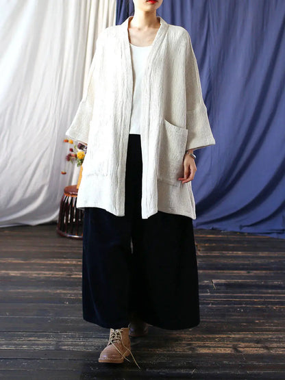 V-neck Long Coat