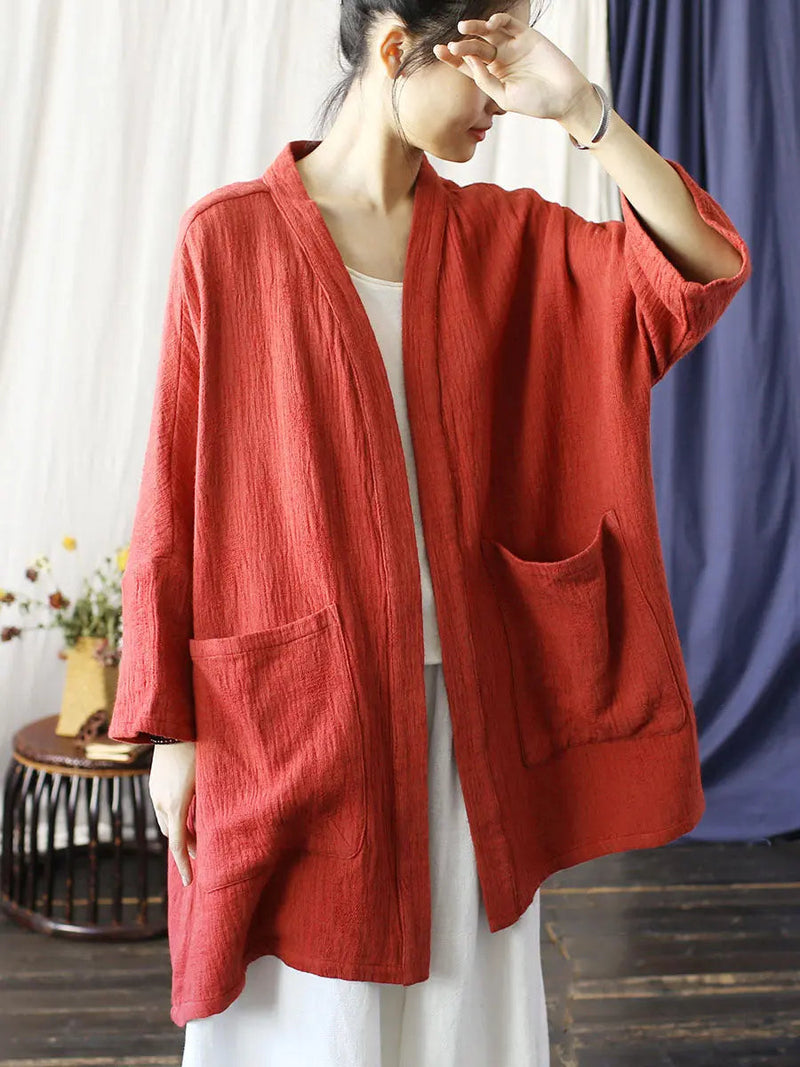 V-neck Long Coat