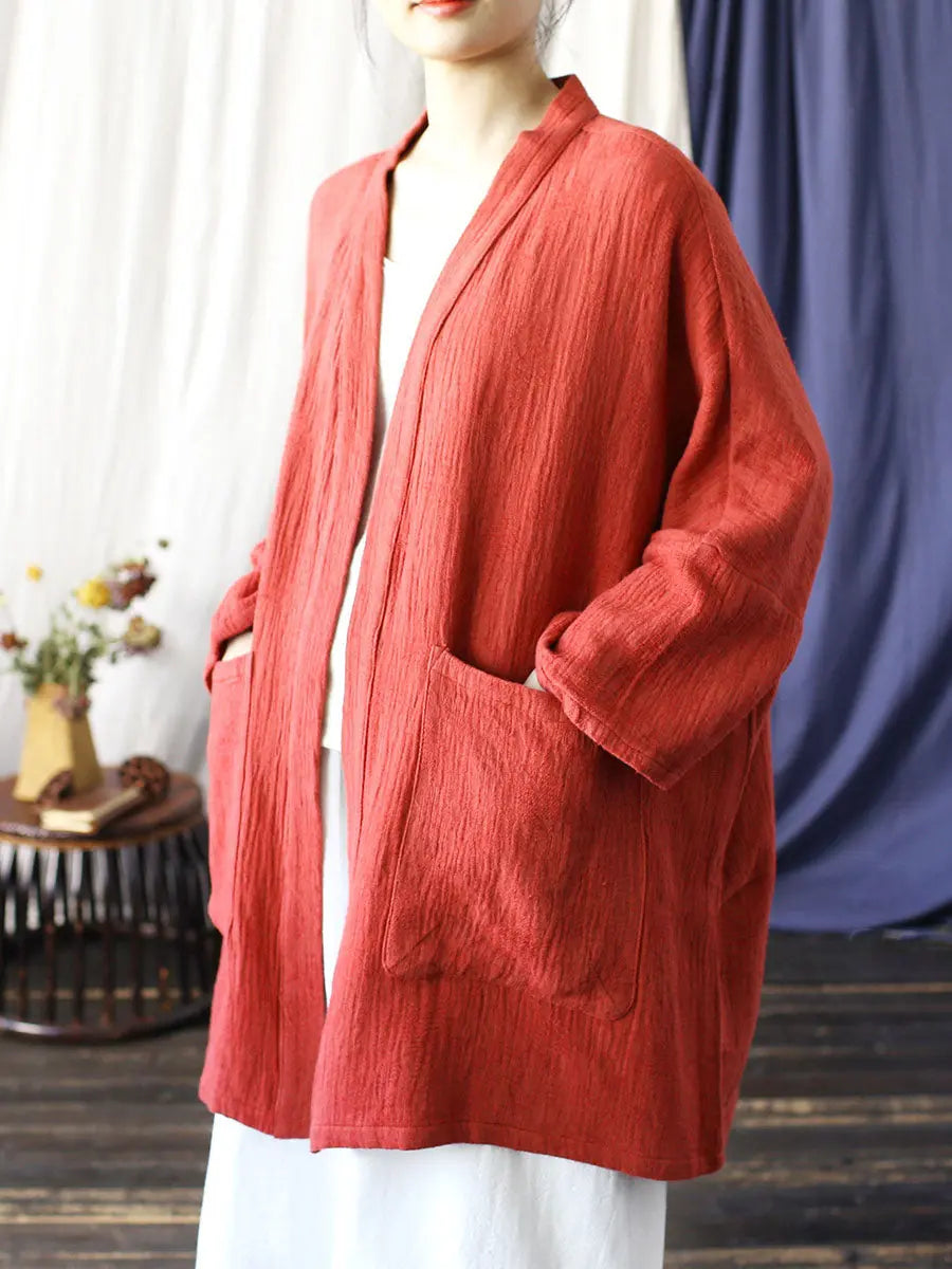 V-neck Long Coat