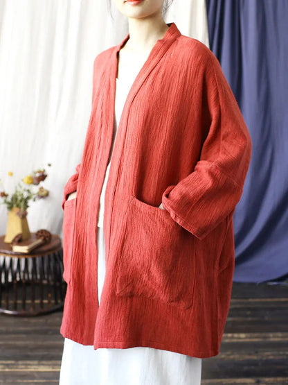 V-neck Long Coat