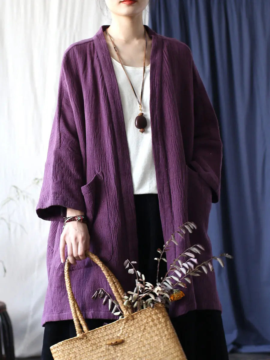 V-neck Long Coat