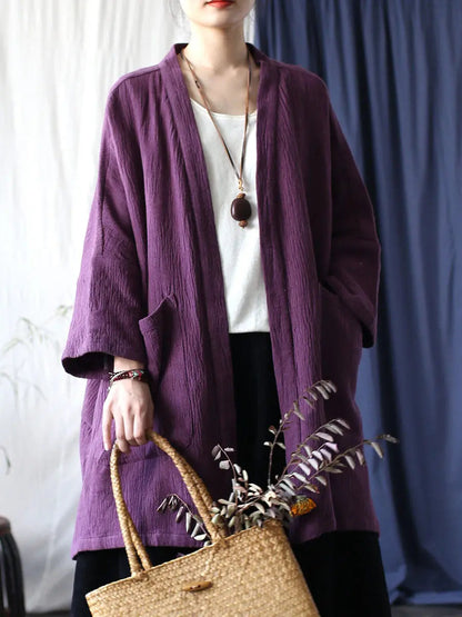 V-neck Long Coat