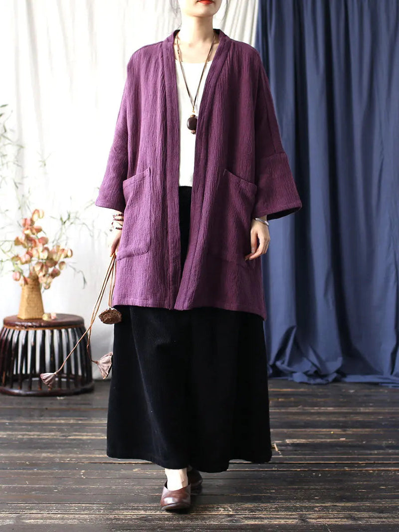V-neck Long Coat