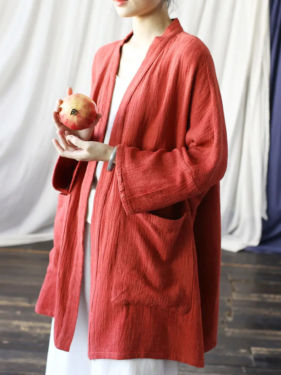 V-neck Long Coat