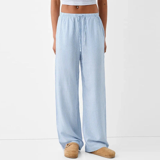 Striped Pajama Elastic Waist Pant