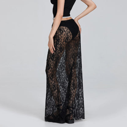 See-through Slim Fit Skirt