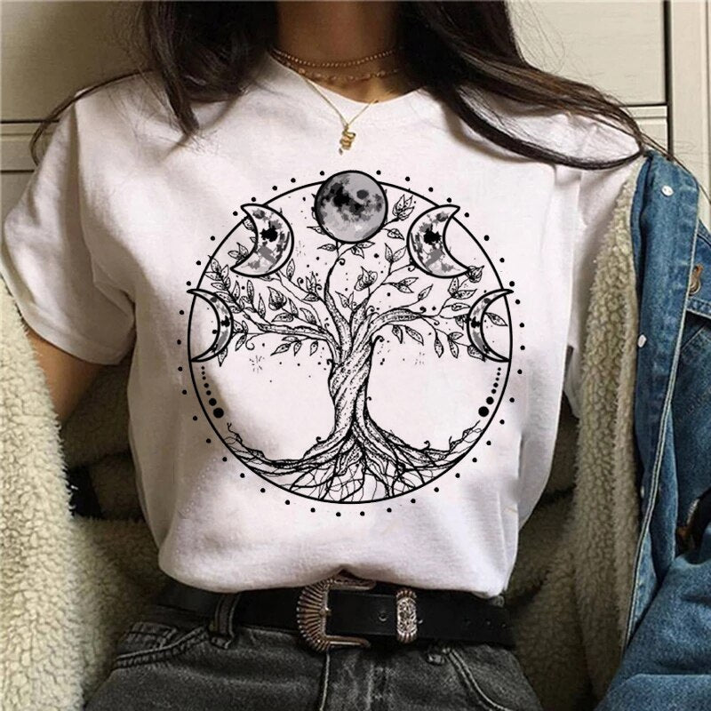 T-shirt Cartoon Witch Magic Kawaii Tshirt
