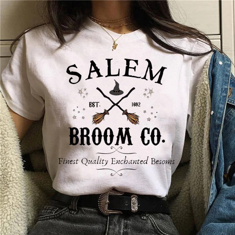 T-shirt Cartoon Witch Magic Kawaii Tshirt