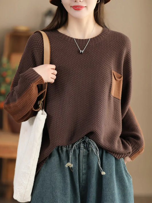 Colorblock Knitted Sweater