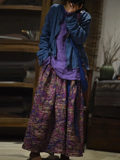 Print Wron Ramie Skirt