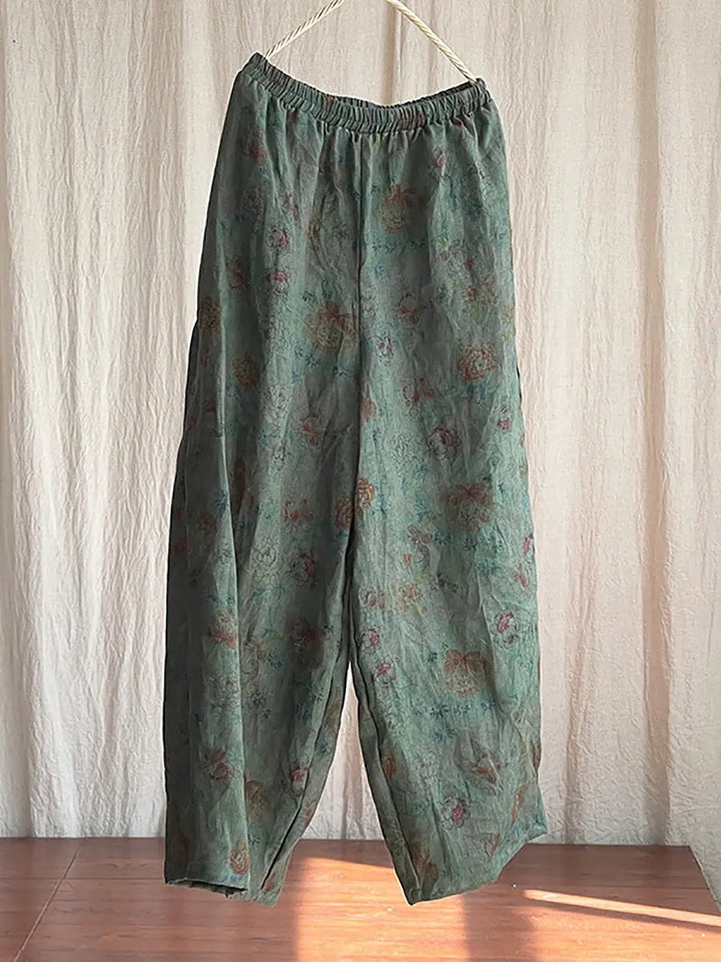 Linen Wide-leg Pants