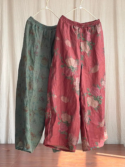 Linen Wide-leg Pants