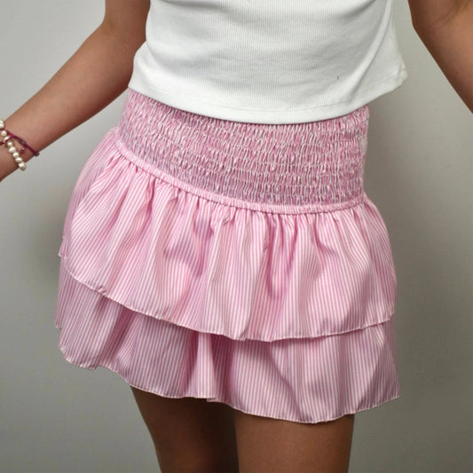 Printed Pleated Skirt
