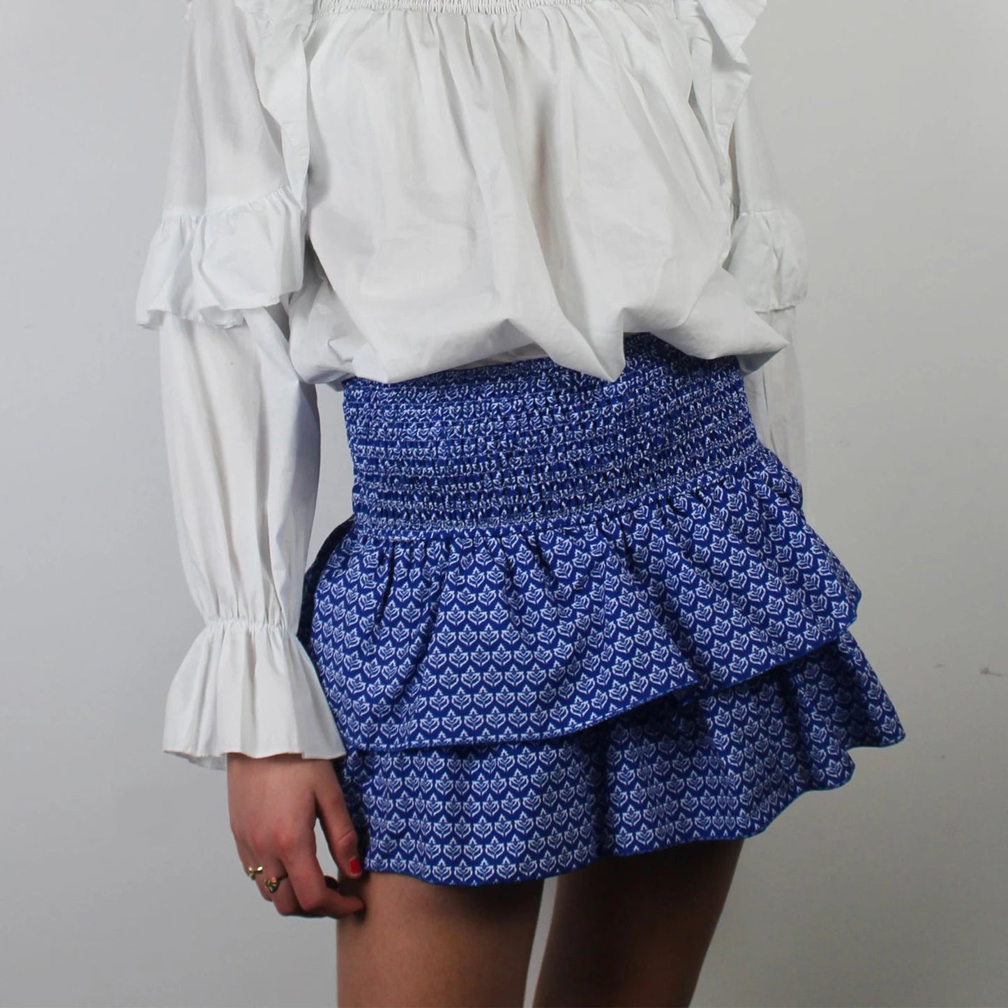 Printed Pleated Skirt